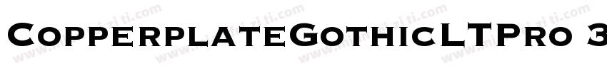 CopperplateGothicLTPro 30BC字体转换